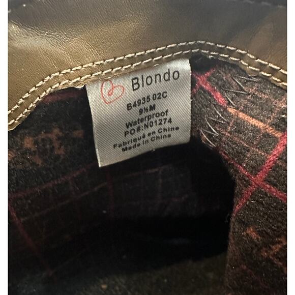 Blondo Villa Suede Waterproof Ankle Boots Size 9.5 - Picture 5 of 7